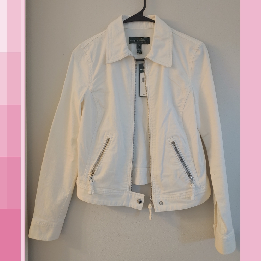 Ralph Lauren White Jean Jacket NWT